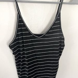 Black and White Striped Tank